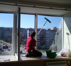 Мытье окон в однокомнатной квартире Клин